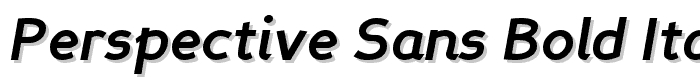 Perspective Sans Bold Italic font